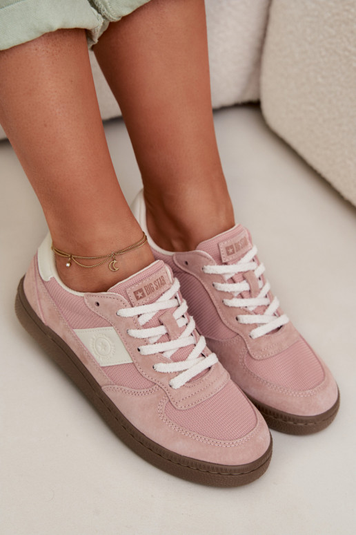 Chaussures modèle baskets Féminin Big Star TT274175 couleur rose