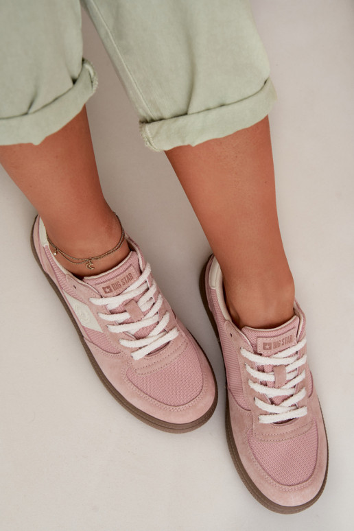 Chaussures modèle baskets Féminin Big Star TT274175 couleur rose