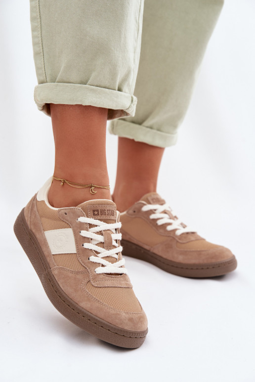 Chaussures modèle baskets Féminin Big Star TT274177 couleur ivoire