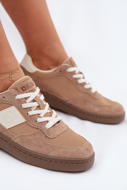 Chaussures modèle baskets Féminin Big Star TT274177 couleur ivoire