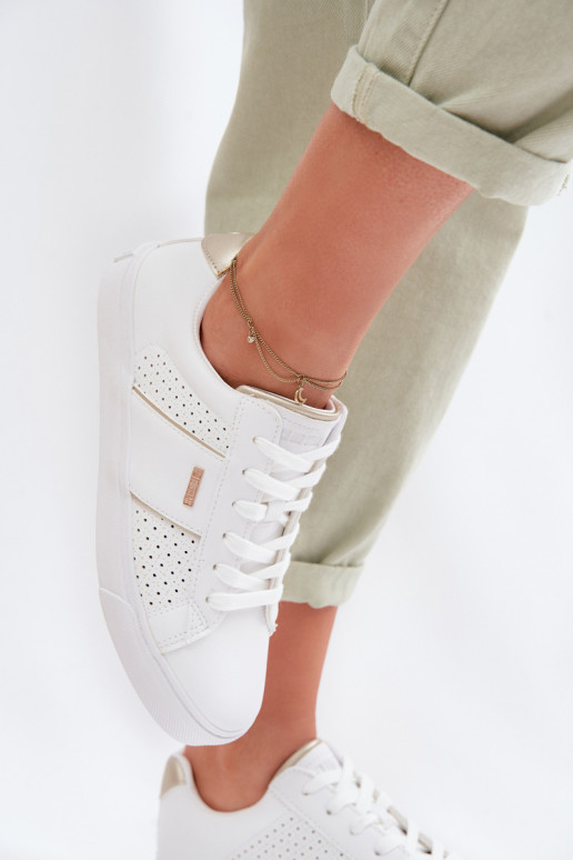 Sneakers model schoenen Dames met elementen van opengeInerkt Big Star TT274291 Initte kleur