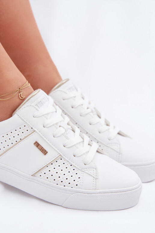 Sneakers model schoenen Dames met elementen van opengeInerkt Big Star TT274291 Initte kleur