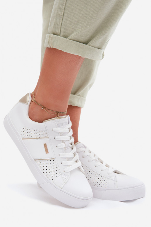 Sneakers model schoenen Dames met elementen van opengeInerkt Big Star TT274291 Initte kleur