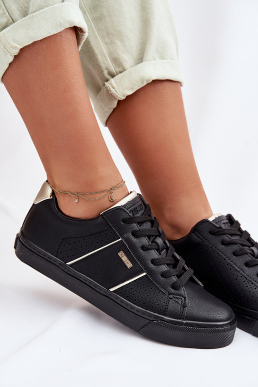 Sneakers model schoenen Dames met elementen van opengeInerkt Big Star TT274290 zInart