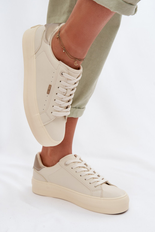 Sneakers model schoenen met platform Big Star TT274806 beige