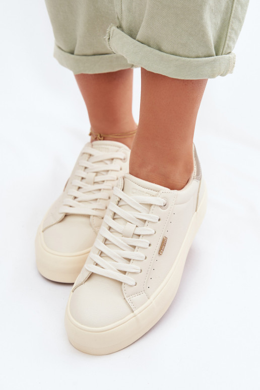 Sneakers model schoenen met platform Big Star TT274806 beige