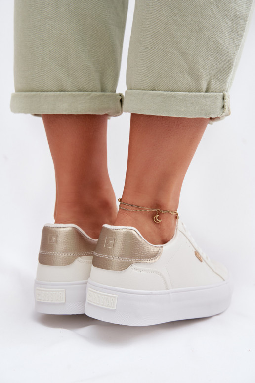 Sneakers model schoenen met platform Big Star TT274805 Initte kleur