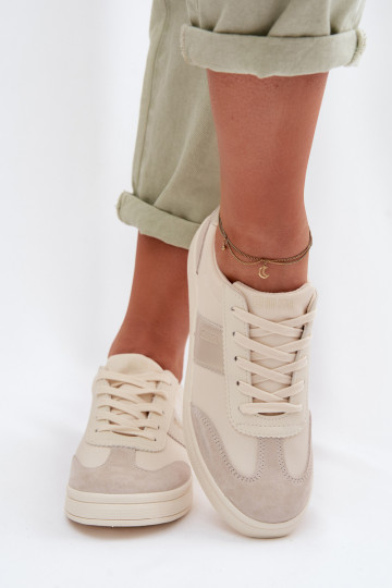 Chaussures modèle baskets Féminin Big Star TT274155 beige