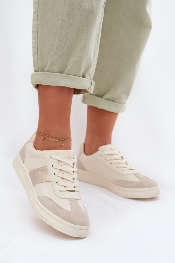 Chaussures modèle baskets Féminin Big Star TT274155 beige 2