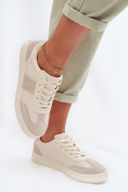 Chaussures modèle baskets Féminin Big Star TT274155 beige