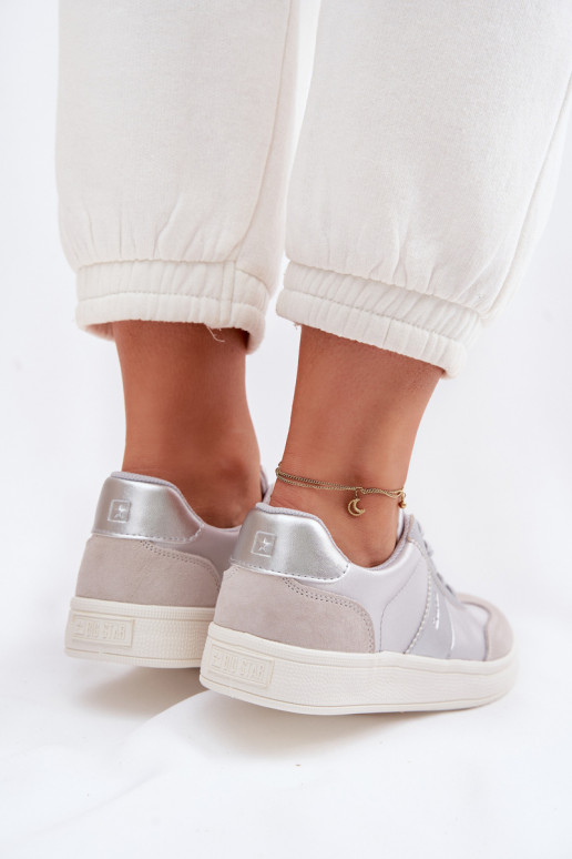 Chaussures modèle baskets Féminin Big Star TT274156 couleur grise