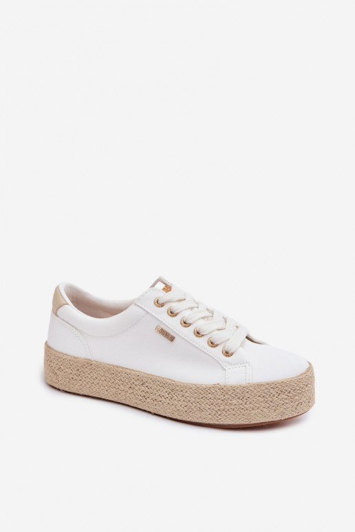 chaussures décontractées Espadrilles avec une plateforme Big Star TT274349 couleur blanche