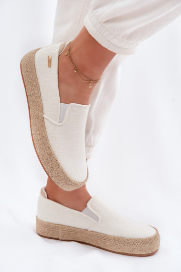 Espadrilles avec plateforme Big Star TT274090 couleur ivoire