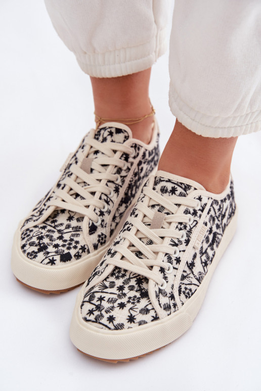 vrijetijdsschoenen Sneakers Dames Big Star TT274842 ivoor