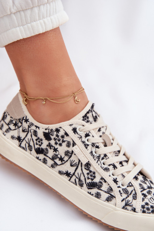 vrijetijdsschoenen Sneakers Dames Big Star TT274842 ivoor