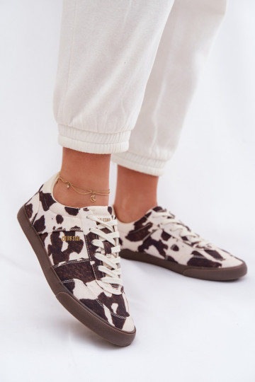 Sneakers model schoenen Dames IN Łaty Big Star TT274369 INit-bruine kleur 2