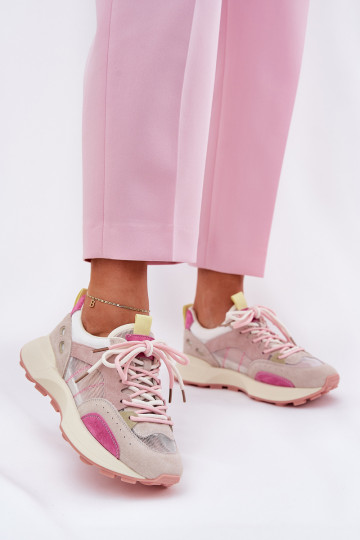 Suède sportieve sneakers voor dames Vinceza 66725 in diverse kleuren