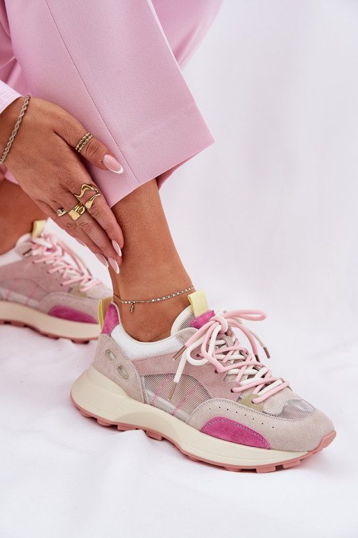 van suède sportschoenen Sneakers model schoenen Dames Vinceza 66725 Verschillende kleuren