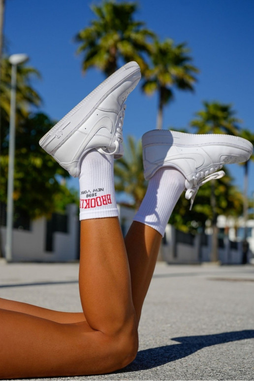 Chaussettes Féminin avec une note Brooklyn couleur blanche