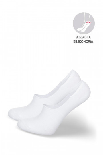 Chaussettes pour hommes Micropieds de page BambusoÀe couleur blanche