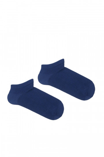 Chaussettes pour enfants bleu marine unies