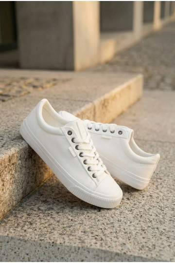 Faible Chaussures décontractées pour hommes Big Star TT174112 couleur blanche