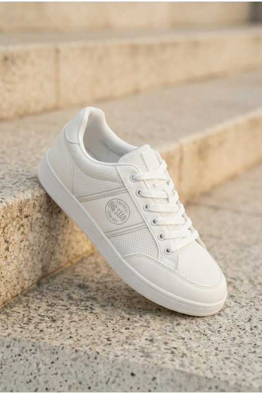 Chaussures modèle baskets pour hommes Big Star TT174308 couleur blanche