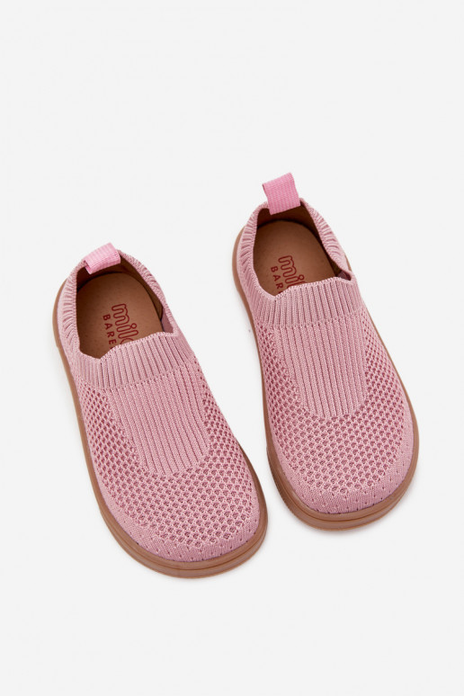 Pantoufles à enfiler Barefoot Puéril Milami couleur rose Il fautriselle