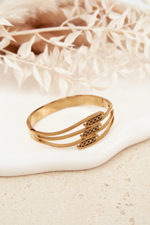 VrouInelijk Armband uit roestvrij staal gouden kleur