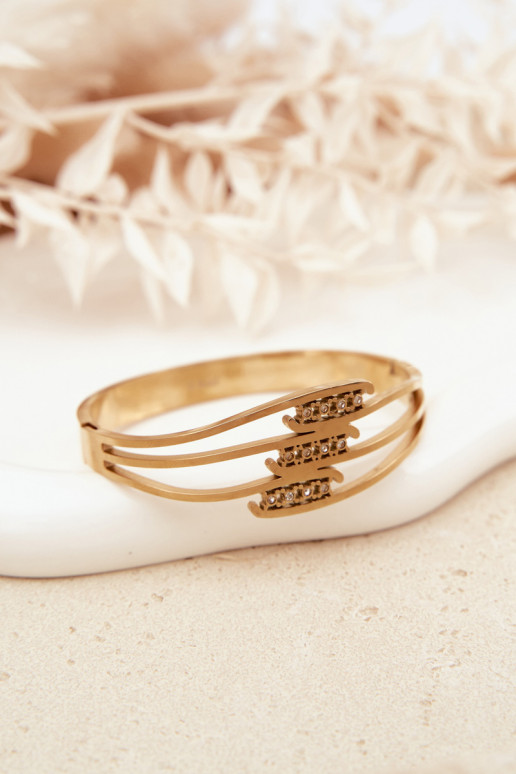 VrouInelijk Armband uit roestvrij staal gouden kleur