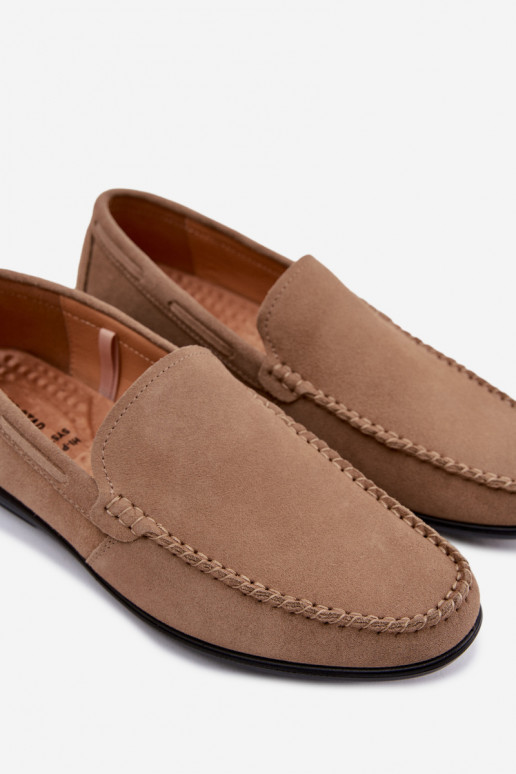 Mocassins pour hommesActivéturalnego en daimu Big Star TT174201 beige