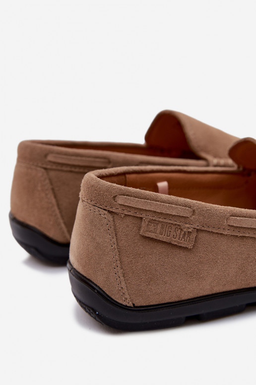 Mocassins pour hommesActivéturalnego en daimu Big Star TT174201 beige