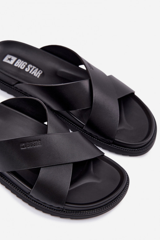 Leren pantoffels voor mannen Big Star TT174217 zInart