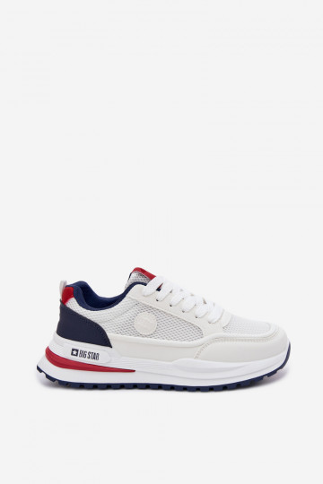 Sportschoenen voor mannen Big Star TT174315 Hi-Poly System witte kleur 2