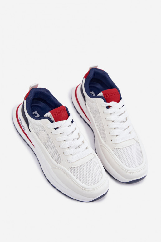 baskets pour hommes Big Star TT174315 Hi-Poly System couleur blanche