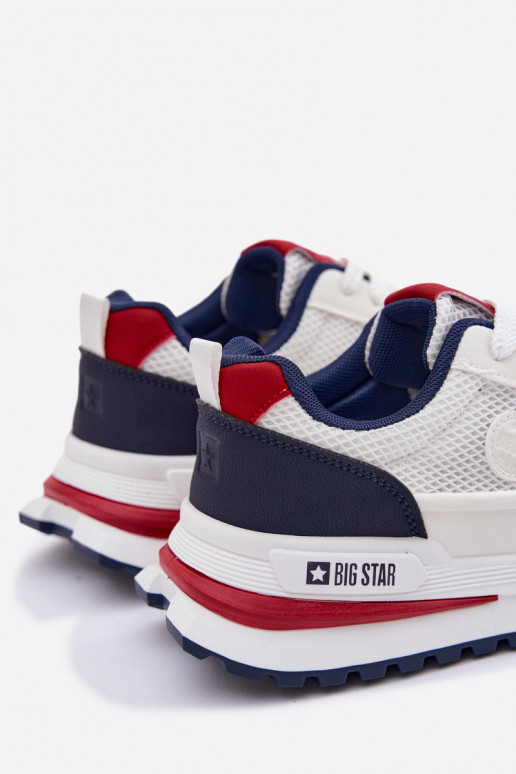 baskets pour hommes Big Star TT174315 Hi-Poly System couleur blanche