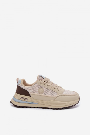 baskets pour hommes Big Star TT174316 Hi-Poly System beige 2