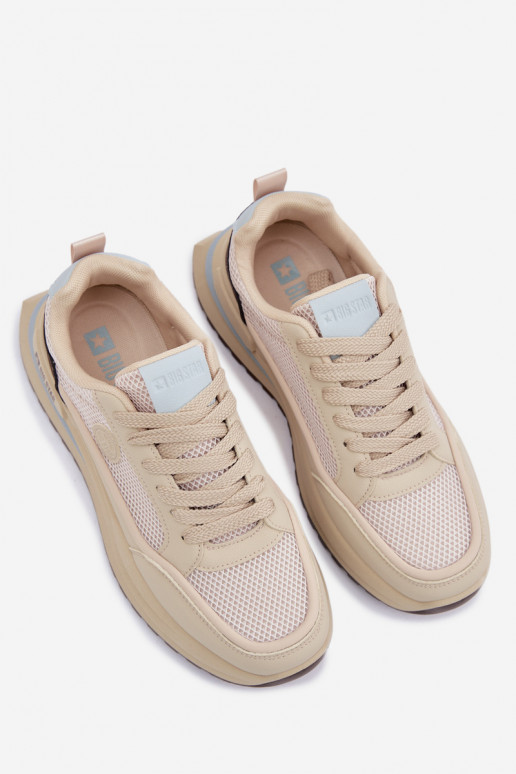 Turnschuhe für Männer Big Star TT174316 Hi-Poly System Beige