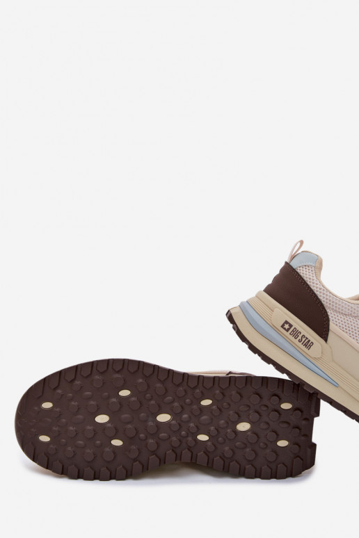 baskets pour hommes Big Star TT174316 Hi-Poly System beige