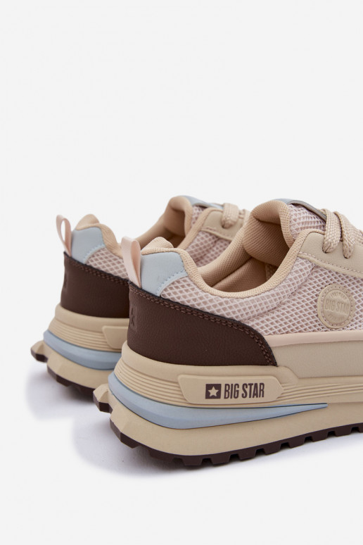 baskets pour hommes Big Star TT174316 Hi-Poly System beige