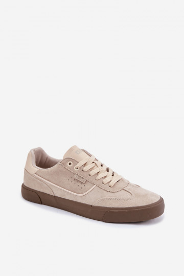 Chaussures modèle baskets pour hommes Big Star TT174094 beige