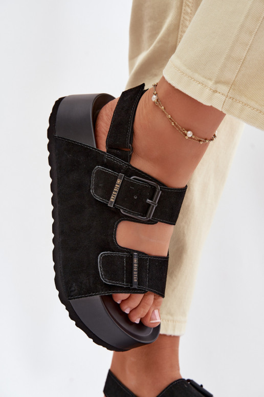 Sandalen van suède met platform Big Star TT274237 zInart