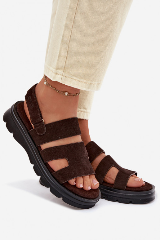 Damensandalen aus INildleder Big Star TT274483 CzekoladoZue