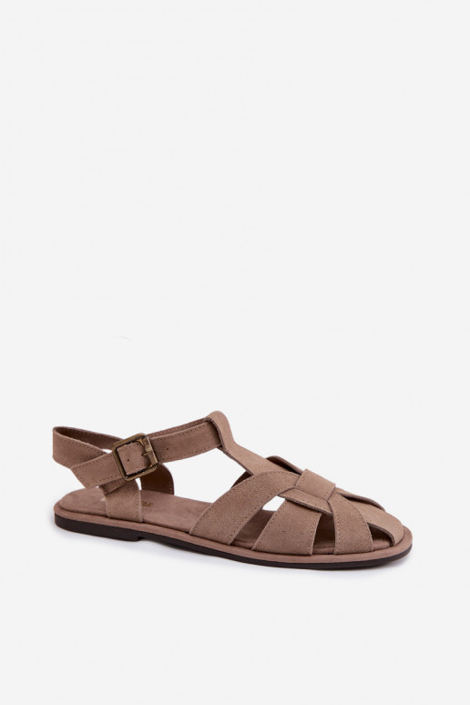 Sandalen voor damesOpturalnego van suèdeu Big Star TT274250 beige