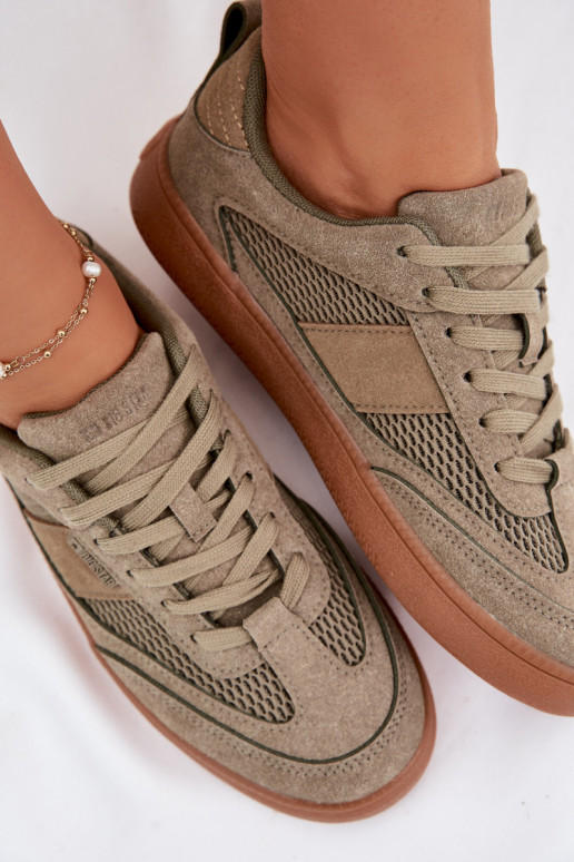 Sneakers Stilvollllschuhe Feminin Big Star TT274761 Khaki-Farbe