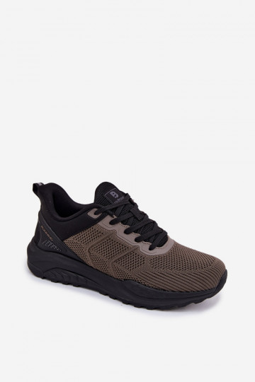 Baskets de sport pour hommes couleur vert et noir Remel
