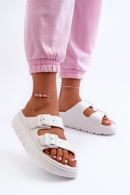 Damesschuimslippers met platform Initte kleur Melorea