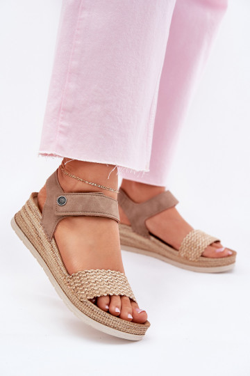Dames sandalen met platform Inblu RV000014 beige 2