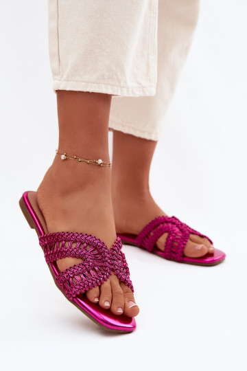 Slippers Dames plat roze Fariella 2
