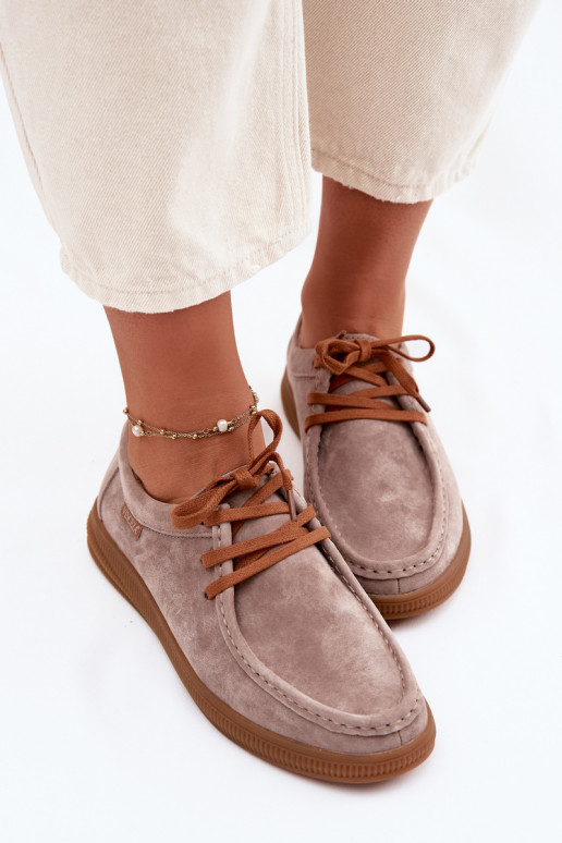 schoenenOpturalnego van suèdeu Vinceza 95391 beige